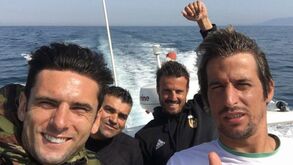 Coentrão foi à pesca antes de rumar a Alvalade