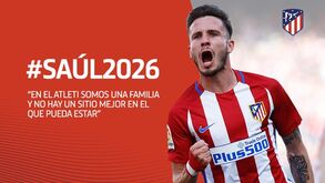 Saúl Ñíguez renova com o Atlético Madrid até 2026
