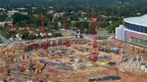 Quer ver como se constrói um estádio? Só precisa de 40 segundos