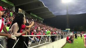 Adeptos do Benfica fazem a festa na Suíça