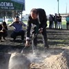 Vila-condenses lançam primeira pedra da futura academia