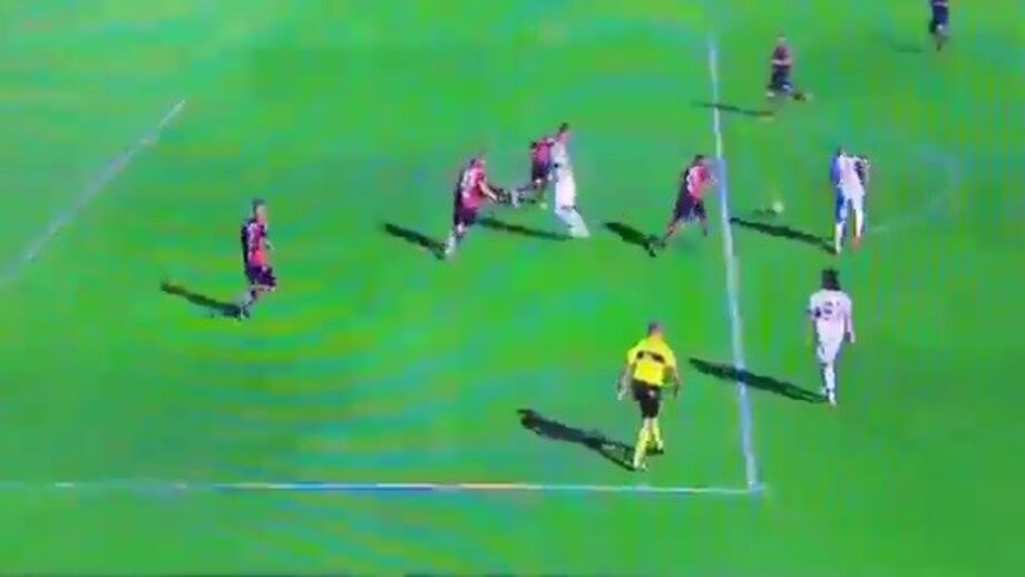 . O marroquino - emprestado ao clube italiano pelo Benfica até ao fim da época - fez o segundo golo da equipa frente ao Cagliari