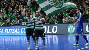 Festa dos adeptos do Sporting na UEFA Futsal Cup