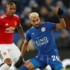 Leicester-Manchester United, 1-1 (intervalo)