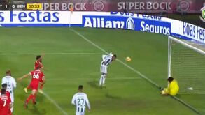 Vasco Fernandes abriu o marcador de cabeça no Bonfim