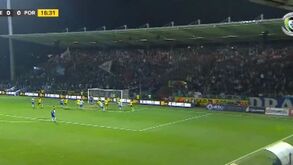 Diego Reyes cabeceou para o primeiro do FC Porto em Paços de Ferreira