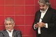 Luís Filipe Vieira (presidente do Benfica) e Paulo Gonçalves (assessor jurídico da SAD)   