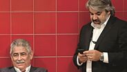 Luís Filipe Vieira (presidente do Benfica) e Paulo Gonçalves (assessor jurídico da SAD)   