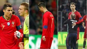 Cristiano Ronaldo não escondeu o desalento em vários momentos do jogo