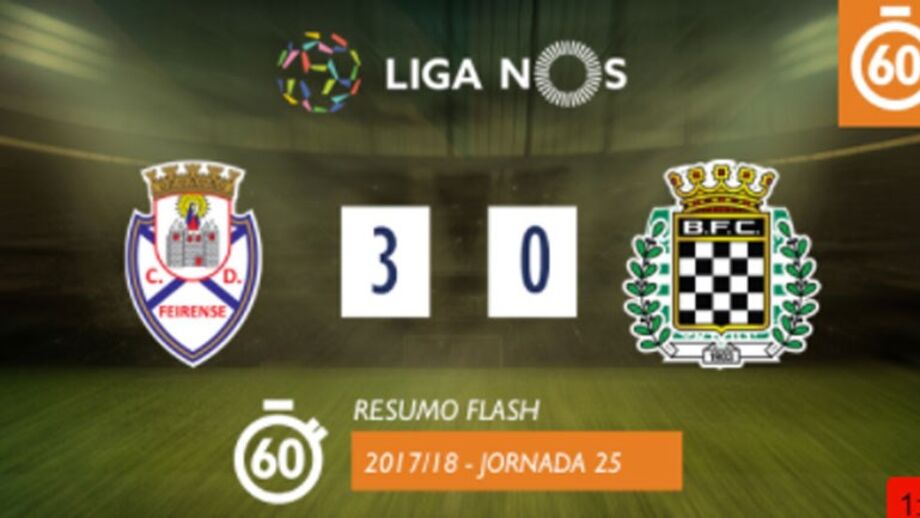 O resumo do Feirense-Boavista (3-0)