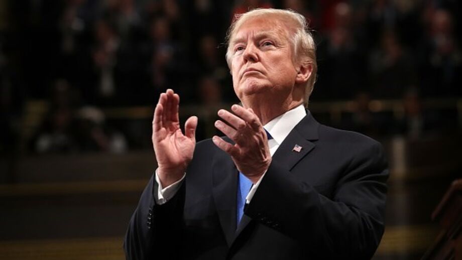 Donald Trump no seu primeiro Estado da União