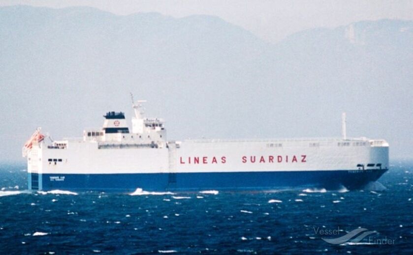 O navio Betanzos