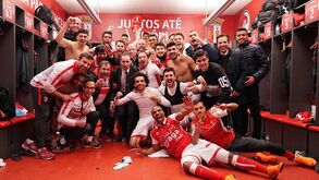 Plantel do Sp. Braga publica foto de festa no balneário e avisa: «Vão ter de contar connosco»