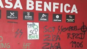 Casa do Benfica em Algueirão Mem Martins vandalizada