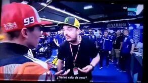 Marc Márquez foi pedir desculpas a Rossi e acabou expulso da boxe do italiano