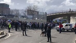 Assim foi a chegada dos Super Dragões ao Estádio da Luz