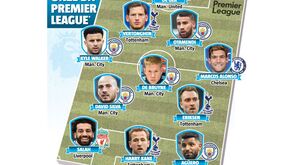 Man. City dá abada ao United no melhor onze da Premier League