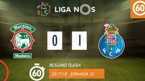 O resumo do Marítimo-FC Porto (0-1)