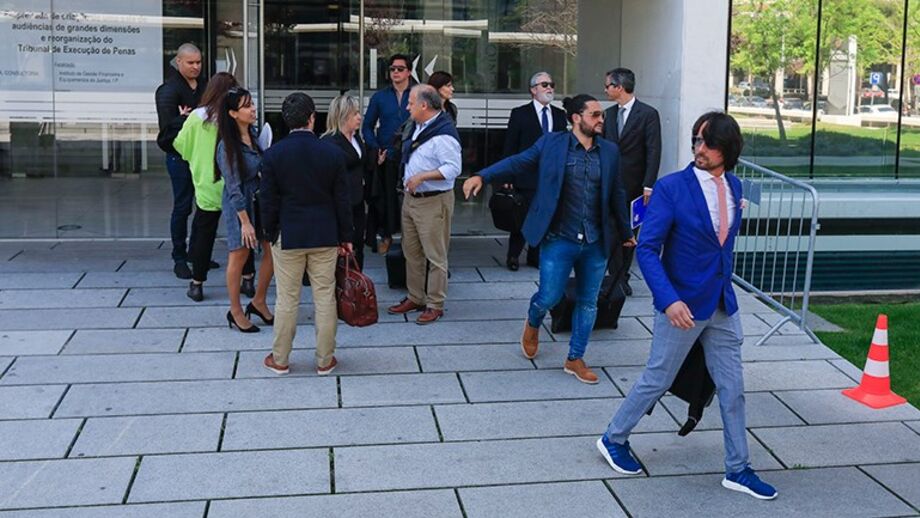 Nélson Sousa e ‘Aranha’ à saída do tribunal