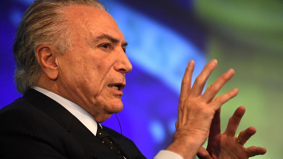 O presidente do Brasil, Michel Temer