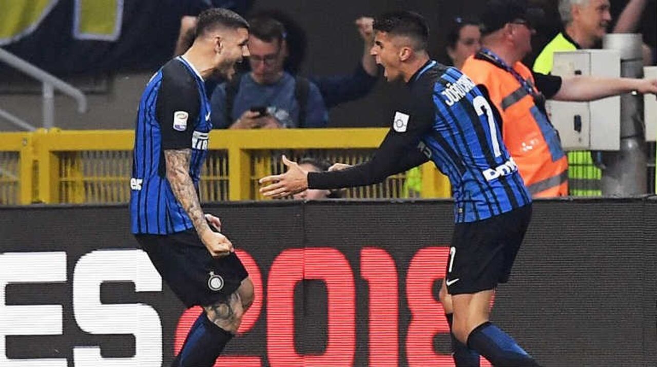 João Cancelo e Mauro Icardi