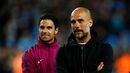 Mikel Arteta e Pep Guardiola