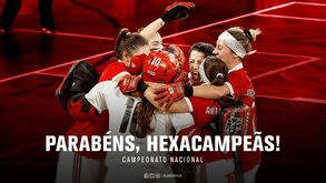 Benfica alcança hexacampeonato feminino