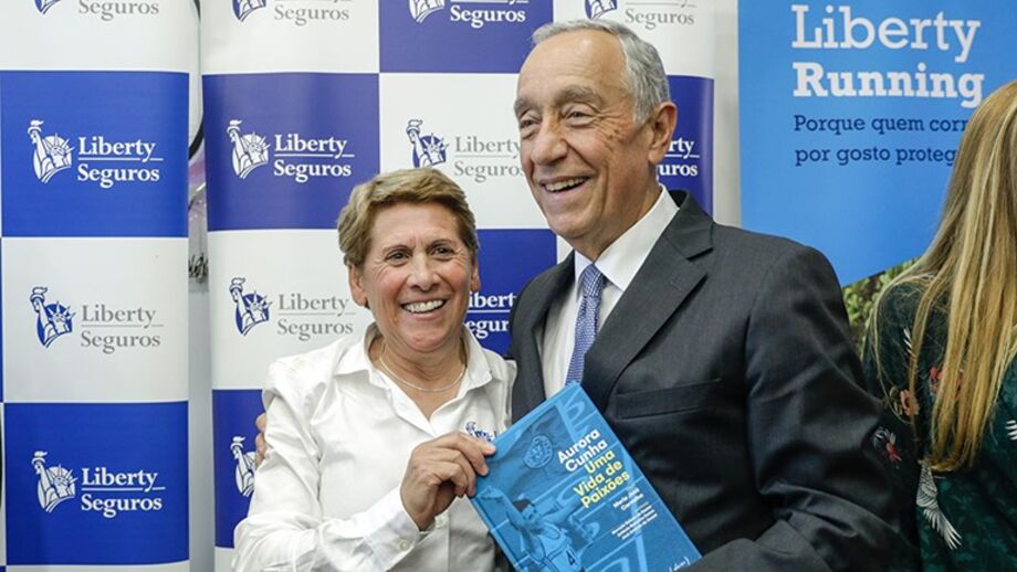 Marcelo Rebelo de Sousa com Aurora Cunha