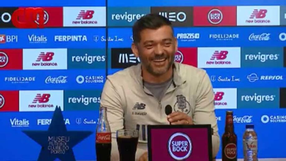 Divertido momento na antevisão ao jogo com o V. Guimarães