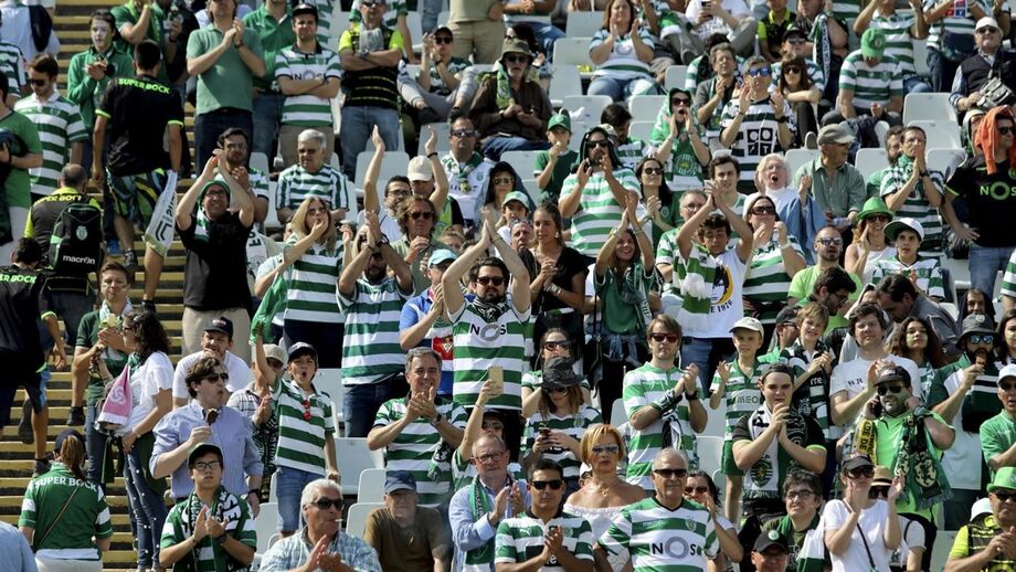 Adeptos do Sporting no Jamor