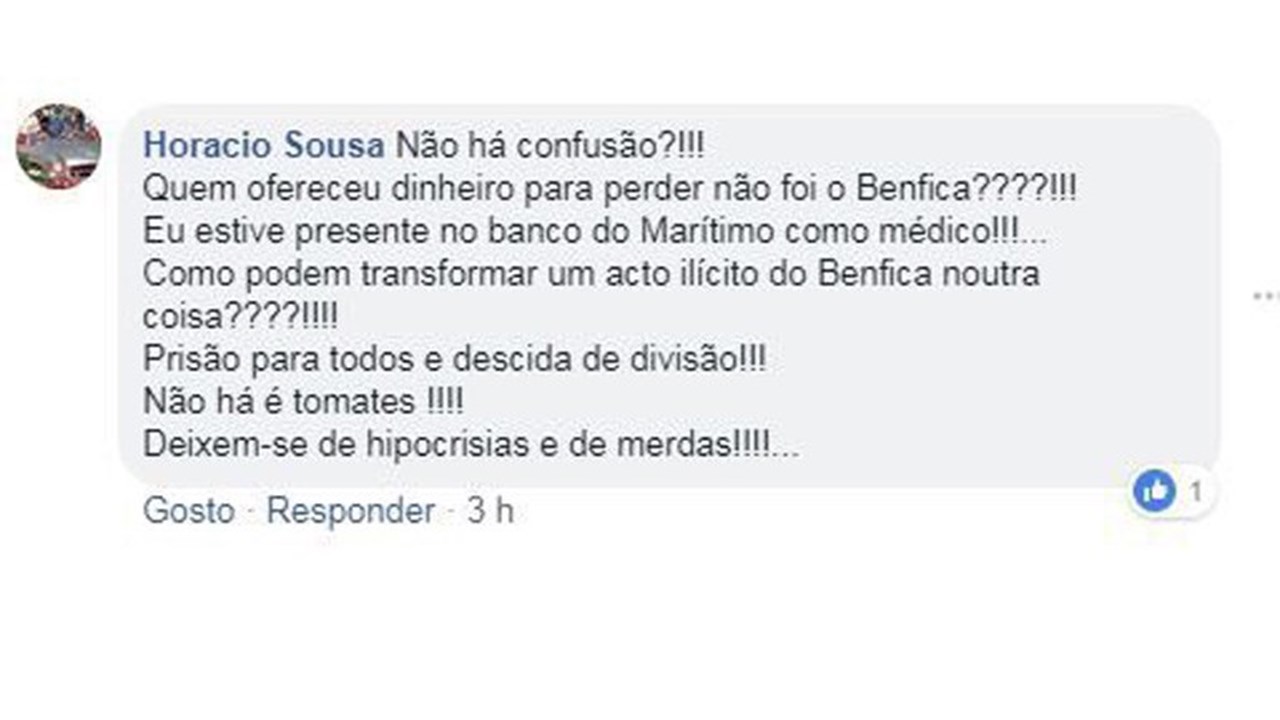 O alegado comentÃ¡rio de HorÃ¡cio Sousa
