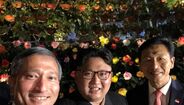 Kim Jong-un tira selfie em Singapura