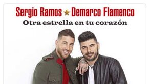 Sergio Ramos é o intérprete da música de apoio à seleção espanhola 
