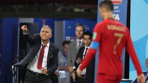 Queiroz 'fugiu' para o túnel no penálti de Ronaldo