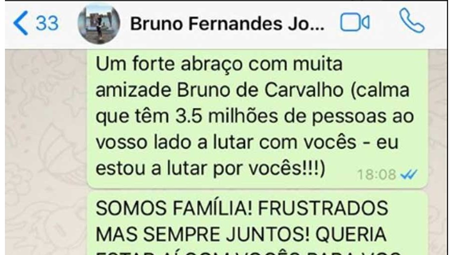 Bruno Fernandes para Bas Dost: «Vais ultrapassar isto!»