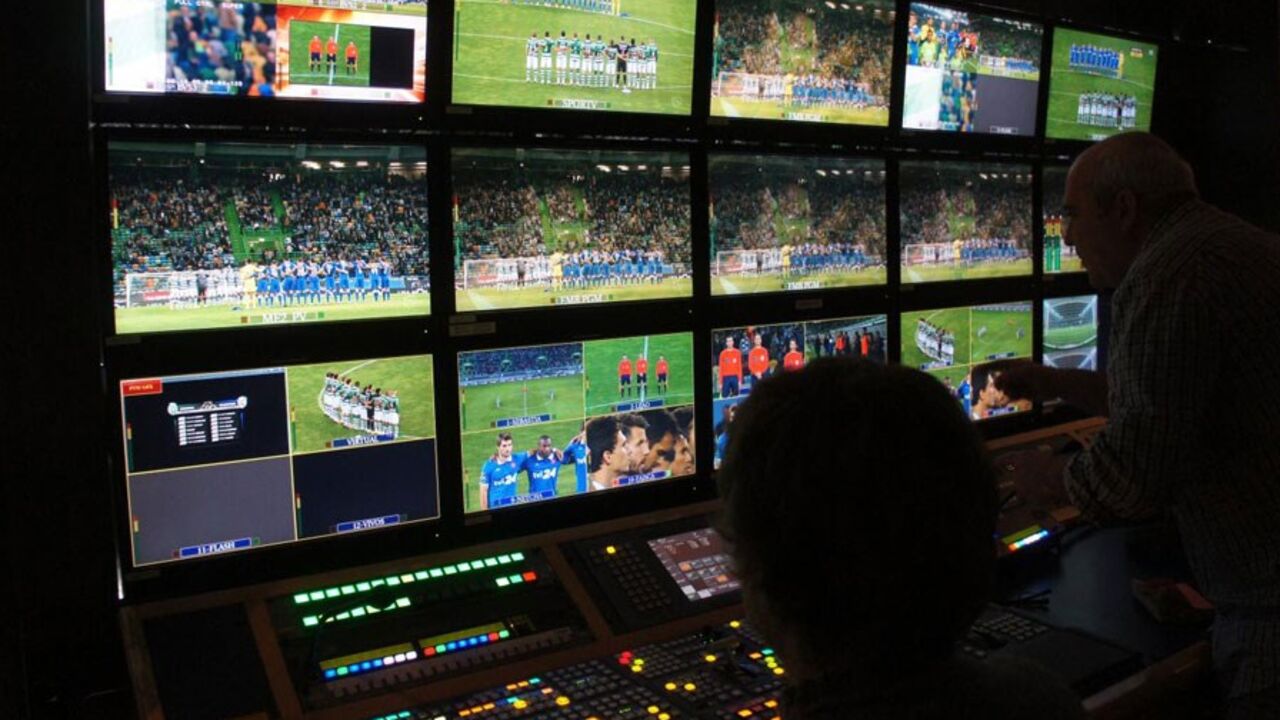 TV, câmaras, futebol TV