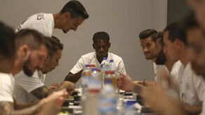 Alfa Semedo fez exames, treinou e almoçou com os novos colegas