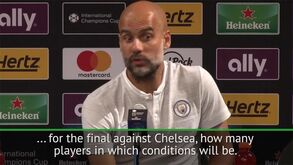 Guardiola ficou impressionado com a própria... voz