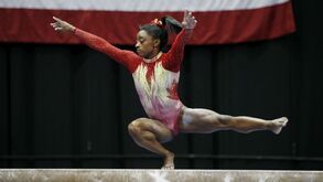 Campeã olímpica Simone Biles regressou à competição com vitória em casa