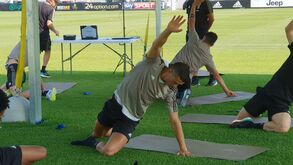 Ronaldo já trabalha no relvado com os novos companheiros da Juventus