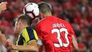 Jardel (3): Não deu permissão a Potuk e a Soldado para se aproximarem com perigo da baliza benfiquista. Deu segurança a toda a defesa.