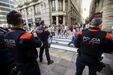 Agentes dos Mossos d'Esquadra, a polícia da Catalunha
