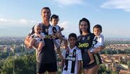 Cristiano Ronaldo com a família