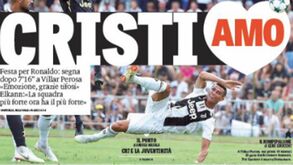 Cristiano Ronaldo domina capas da imprensa italiana