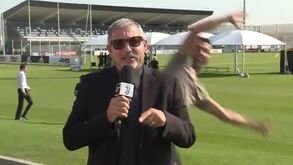 Ronaldo 'sabota' direto de jornalista da Juventus TV