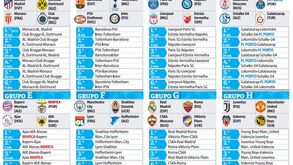 O calendário completo da Liga dos Campeões 2018/19