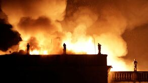 As imagens do incêndio no Museu Nacional do Brasil