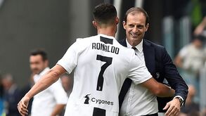 Allegri tinha razão e Cristiano Ronaldo foi dar-lhe um abraço