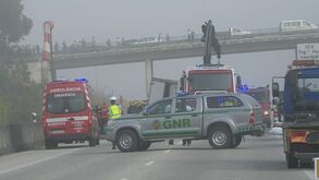 As imagens do acidente no IC8 que fez várias vítimas mortais