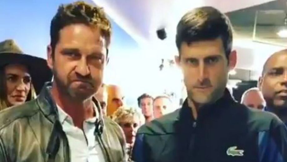 Ator esteve na final do US Open ganha pelo tenista sérvio